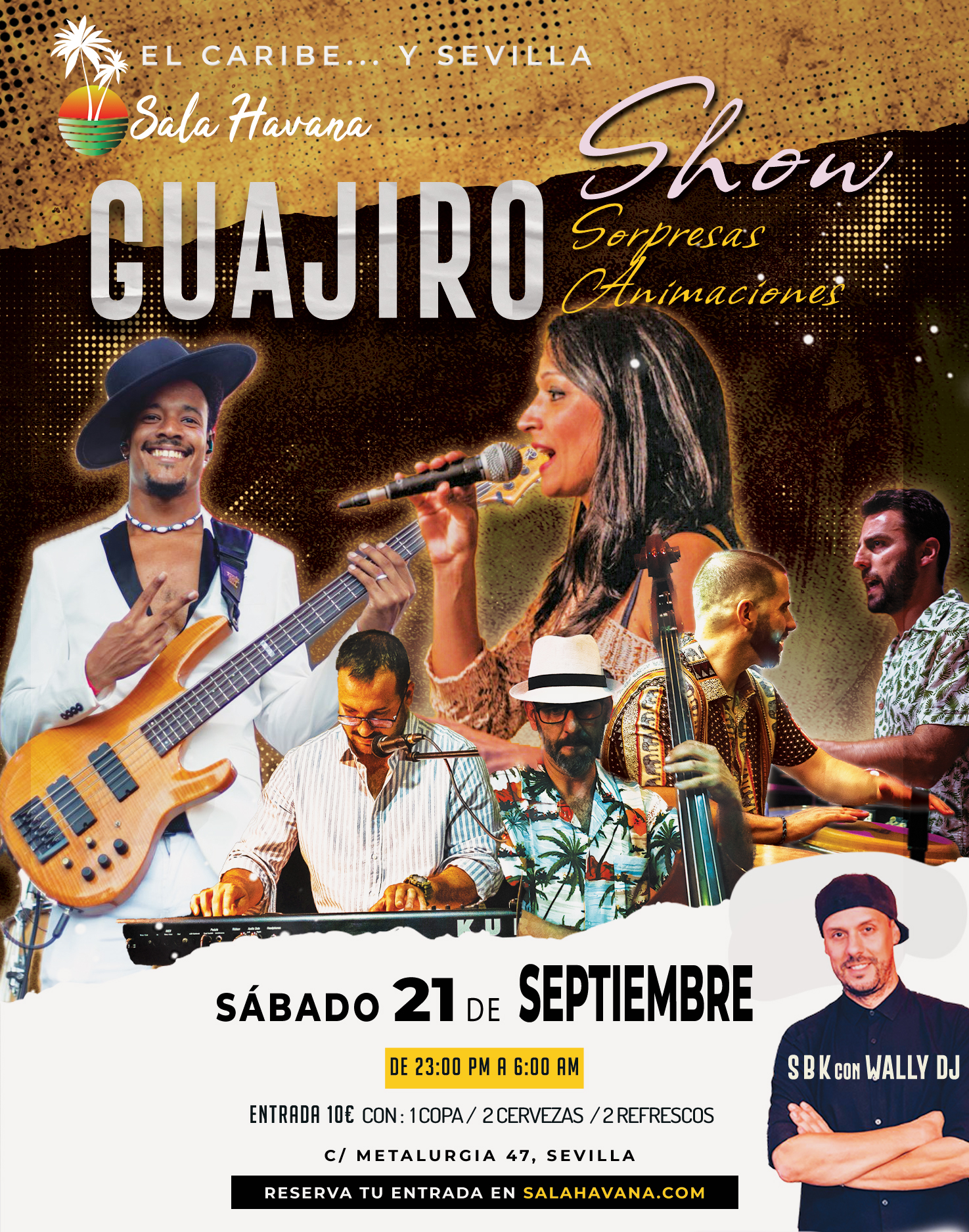 SHOW DEL GRUPO GUAJIRO Y FIESTA – VIERNES 21/9/24