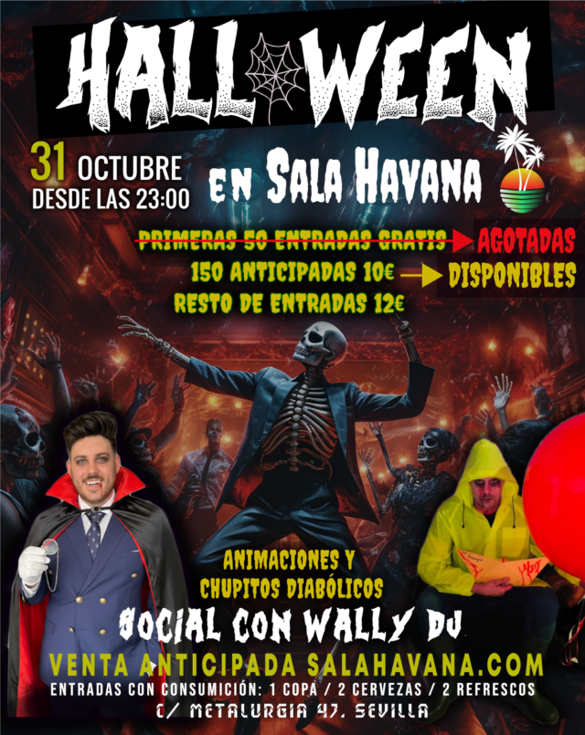 Halloween 2025 SALA HAVANA SEVILLA