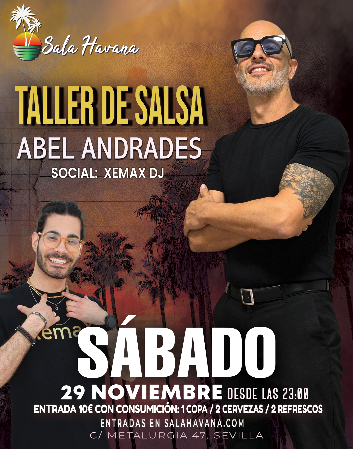 SÁBADO – FIESTA Y TALLER – 29/11/25