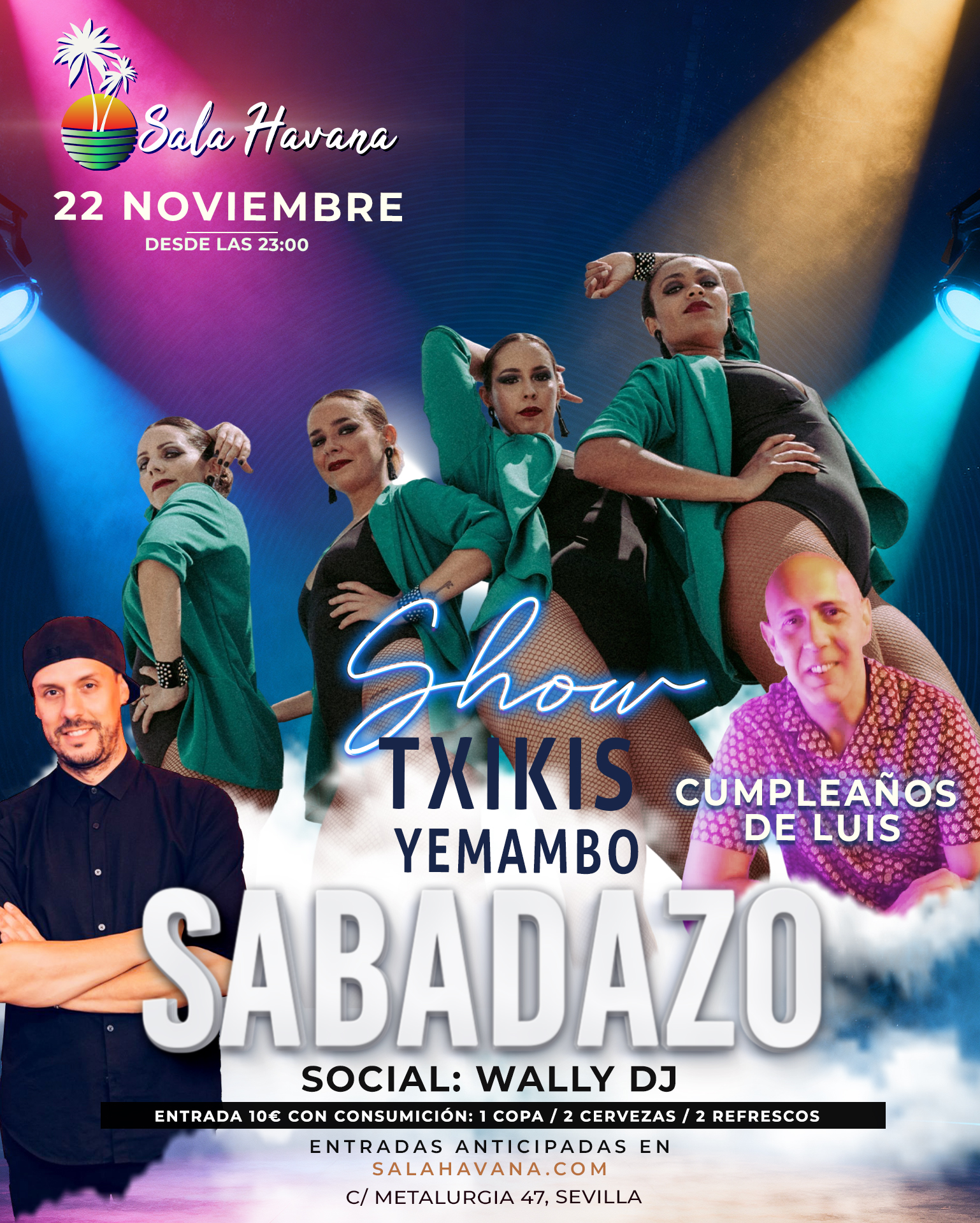 SABADAZO – FIESTA Y SHOW – 22/11/25