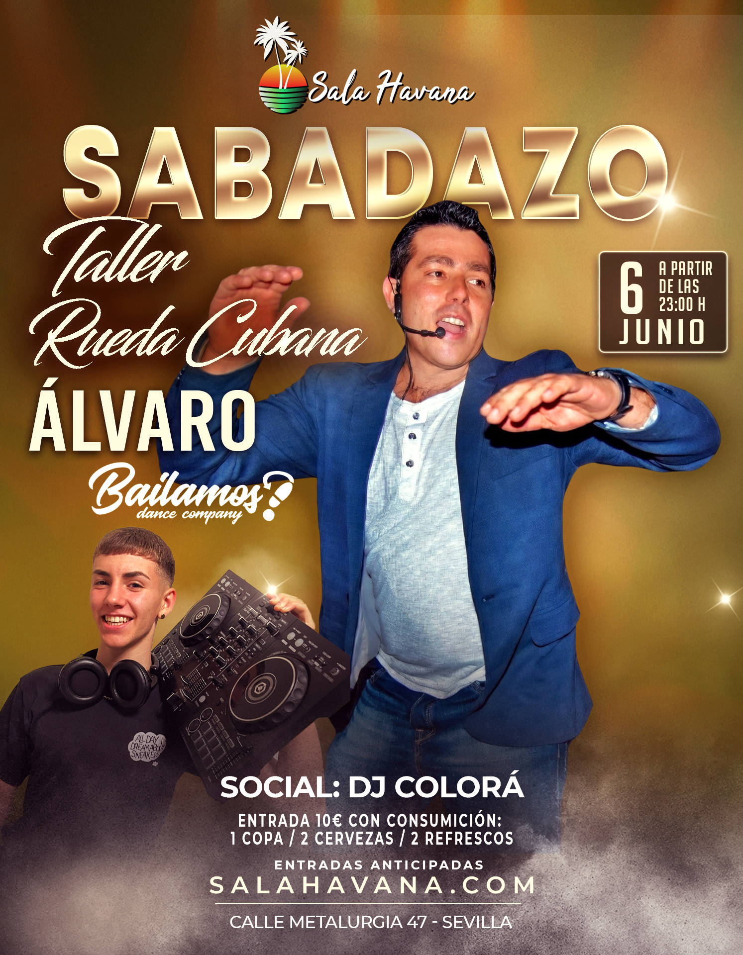SABADAZO – TALLER Y FIESTA – 6/6/26