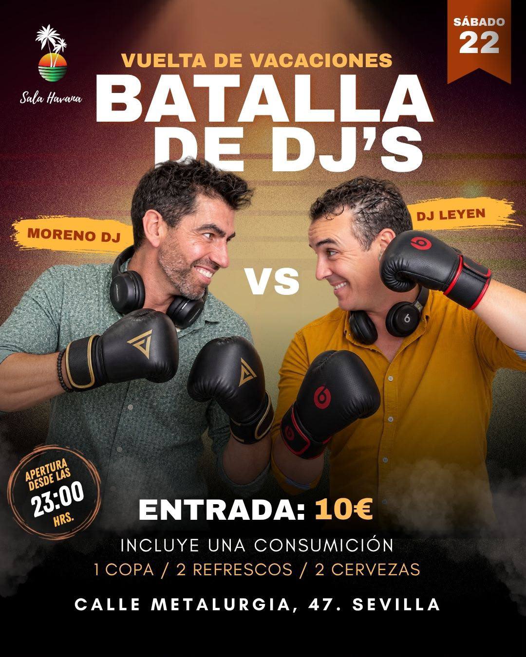 BATALLA DE DJS Y SOCIAL – 22/8/26