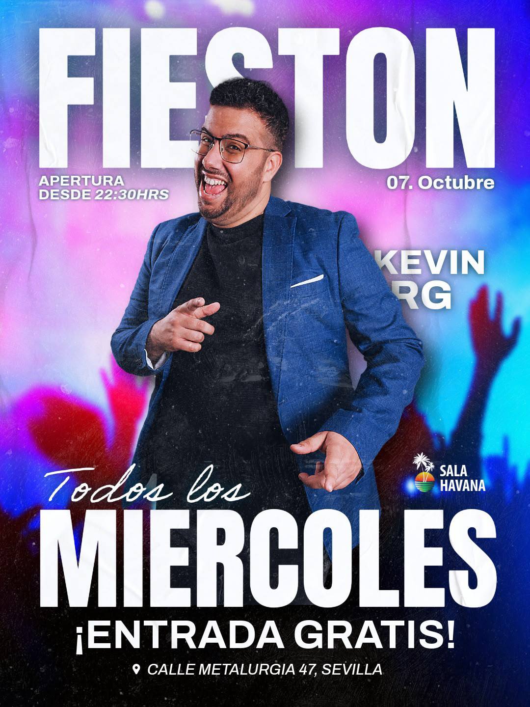 MIÉRCOLES CON DJ KEVIN RG – 7/10/26